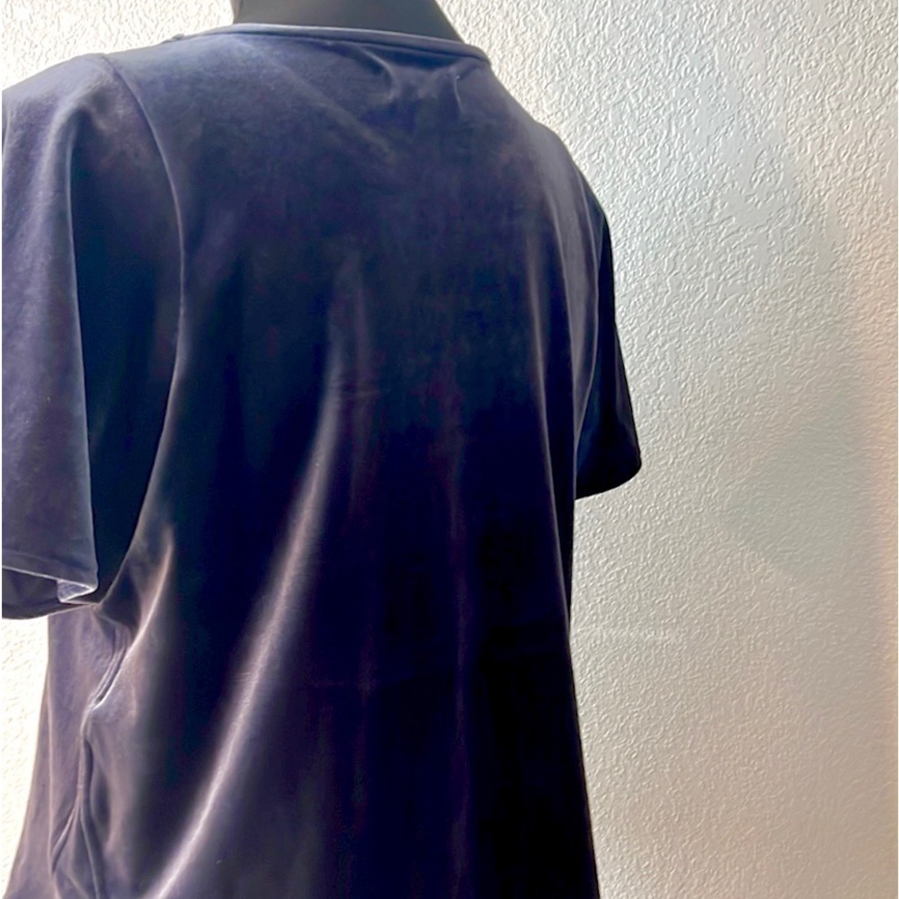 🎉HP🎉Madewell, Amazing Blue Velvety Capped Sleeve Top, Excellent Condition, XS - Picture 4 of 11